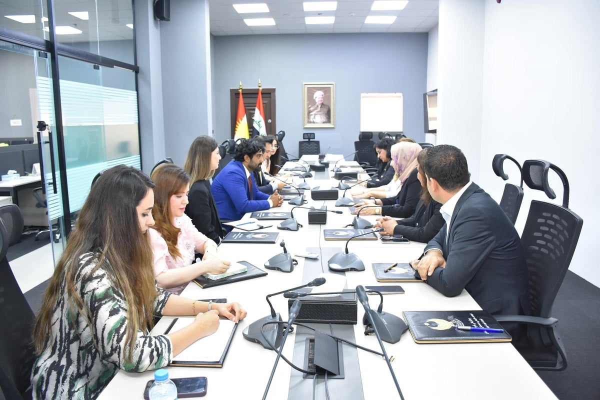 UN Women Representative, Mr. Ajay Madiwale visited Ms. Srwa Rasul, General Director of the Joint Crisis Coordination Centre (JCC), 