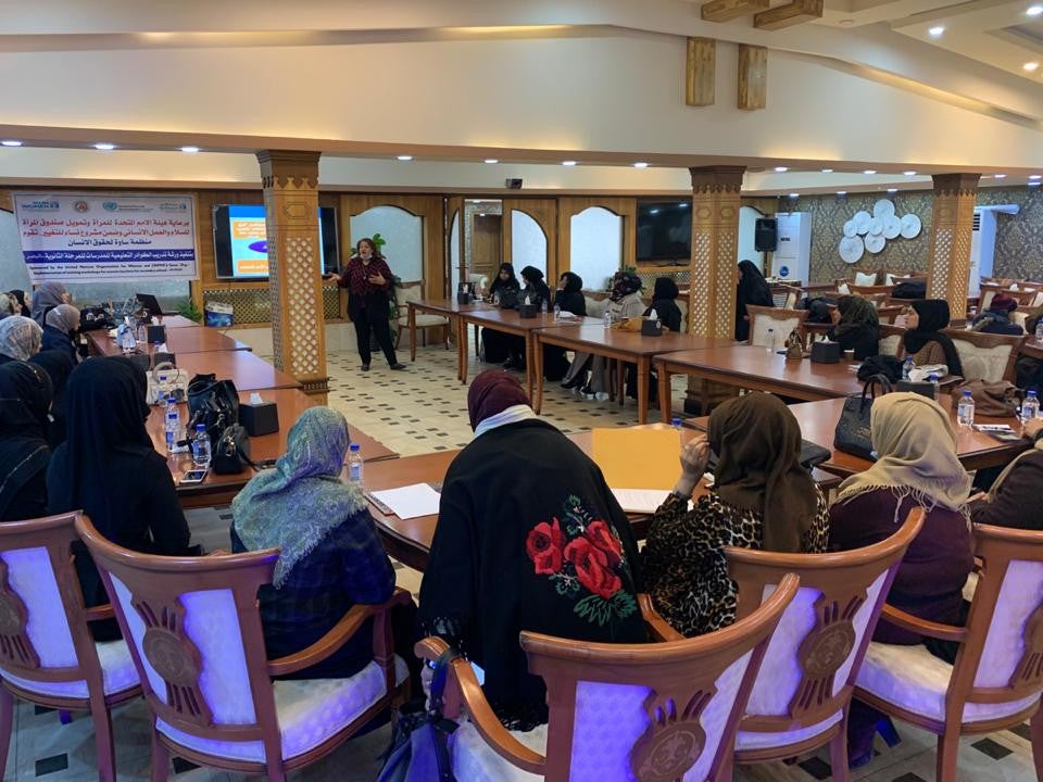 Sawa Organization implements 28 training workshops for female teachers in five governorates