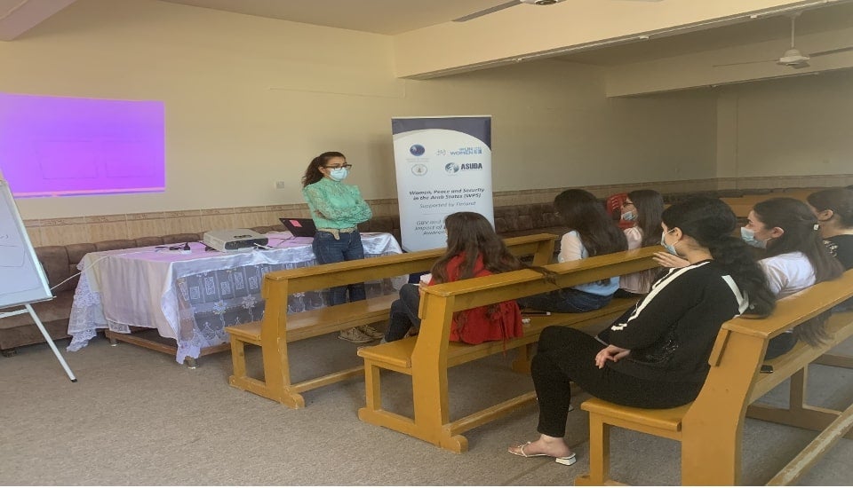 During the awareness session that held by Asuda organization. Photo: Courtesy of Asuda organization.