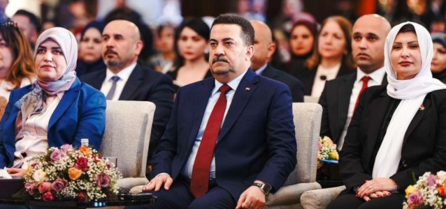 Iraq Prime Minister during the celebration of International Women's Day
